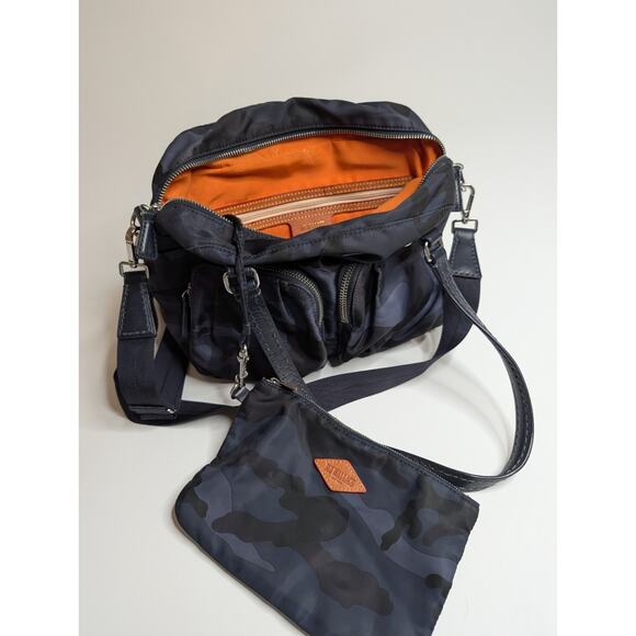 MZ Wallace Small Roxy Handbag Blue Black Camo - Picture 7 of 11